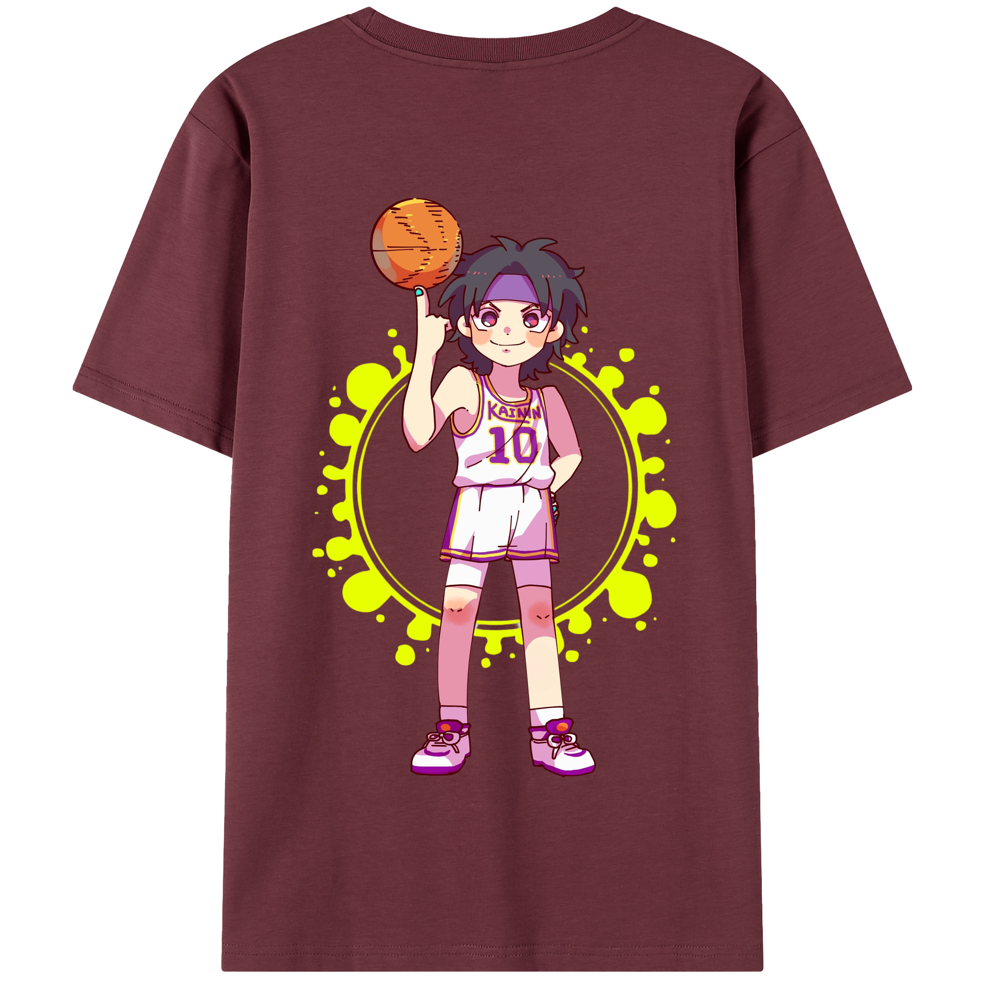 SLAM DUNK／スラムダンク 綿100％半袖Tシャツ（背面プリント）